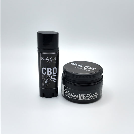 Lip Care Set- Kissing Me Softly & CBD Lip Balm